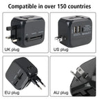 Adaptateur de Voyage Universel 4-en-1