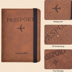 Porte-Passeport RFID Cuir Vegan