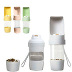 Gourde de Voyage pour Animaux — 2 en 1 Eau & Croquettes