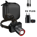 Lampe Frontale Rechargeable USB - Zoom Télescopique & Capteur de Mouvement