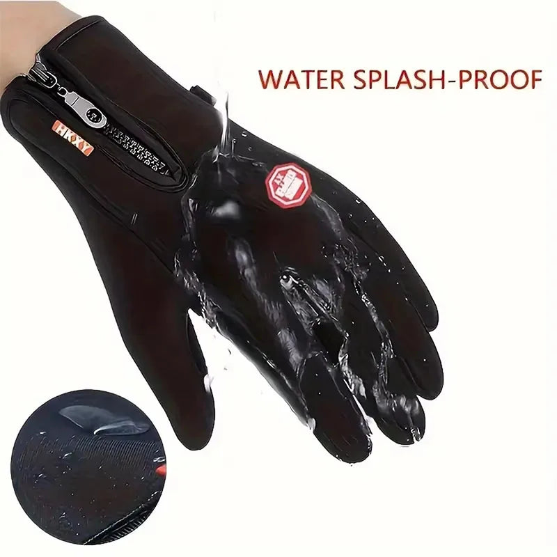 Gants Chauffants Tactiles Imperméables - Randonnée & Sports d'Hiver
