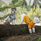 Manteau Chien Imperméable Léger avec Harnais Intégré - Bandes Réfléchissantes