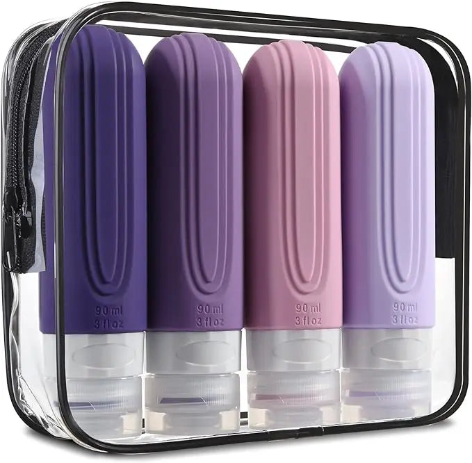 Lot de Flacons de Voyage - Format Cabine